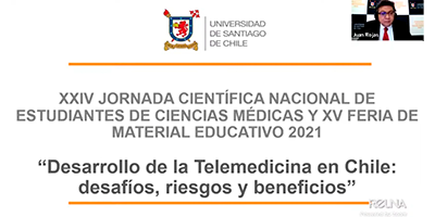 Captura de pantalla del inicio de la transmisión en vivo de la Jornada Científica Nacional 2021