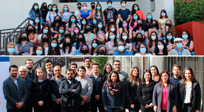 Foto que muestra a integrantes de las Escuelas de Terapia Ocupacional y Kinesiología