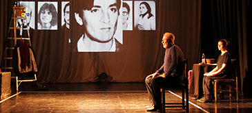 Fotografía de la obra teatral Cuerpo Presente