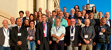 El profesor Hans Reinike junto a colegas españoles